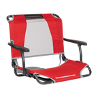 Ultra-Lightweight Big Comfort Stadium Chair with Armrests - Choice 465 - Ergonomic Portable Stadium Seat for Sports Events - Red