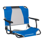 Ultra-Lightweight Big Comfort Stadium Chair with Armrests - Choice 465 - Ergonomic Portable Stadium Seat for Sports Events - Royal Blue