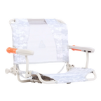 Heavy-Duty Freestyle Stadium Rock-Cliner - Choice 540 - Patented Spring-Action Rocking Chair for Camping - Snow Camo