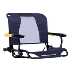 Heavy-Duty Freestyle Stadium Rock-Cliner - Choice 540 - Patented Spring-Action Rocking Chair for Camping - Rich Blue