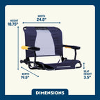 Heavy-Duty Freestyle Stadium Rock-Cliner - Choice 540 - Patented Spring-Action Rocking Chair for Camping Detail