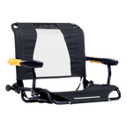 Heavy-Duty Freestyle Stadium Rock-Cliner - Choice 540 - Patented Spring-Action Rocking Chair for Camping - Dark Charcoal