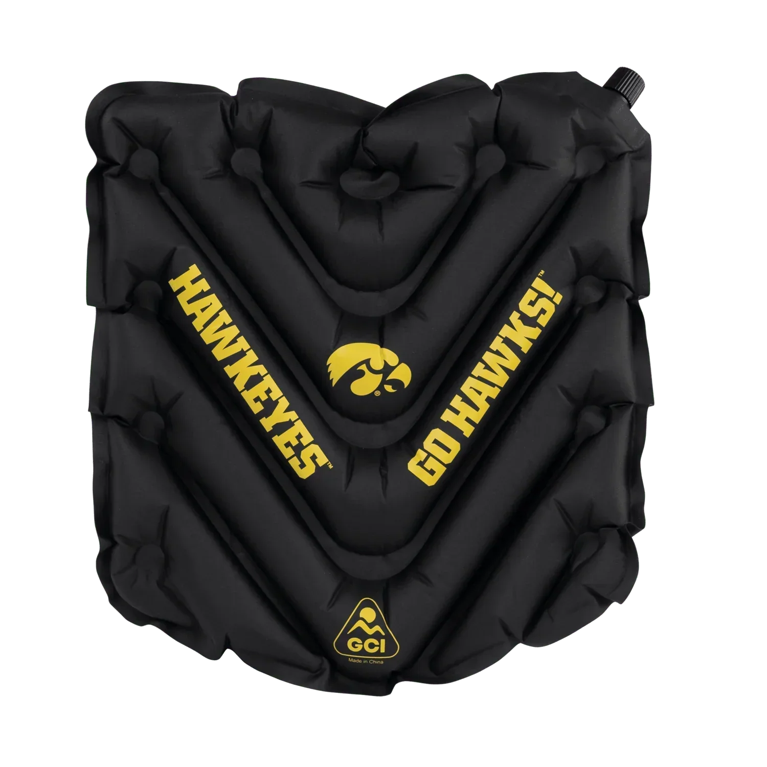 Compact Cushion College V Seat Inflatable Stadium Cushion - Iowa Hawkeyes - Choice 157 - Ergonomic Portable Stadium Seat for Sports Events - Default Title
