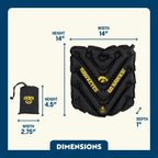 Compact Cushion College V Seat Inflatable Stadium Cushion - Iowa Hawkeyes - Choice 157 - Ergonomic Portable Stadium Seat for Sports Events Detail