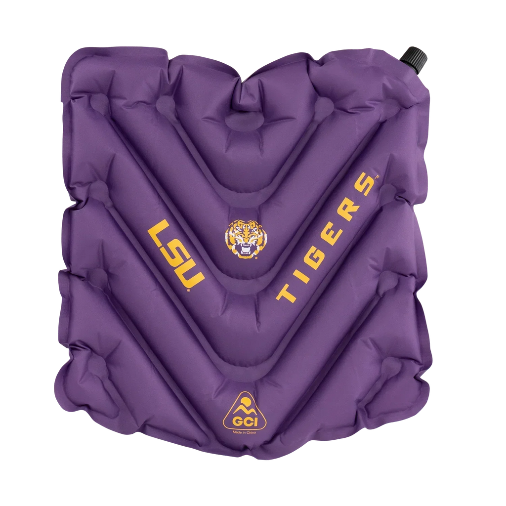 Ultra-Lightweight College V Seat Inflatable Stadium Cushion - LSU Tigers - Choice 762 - Ergonomic Portable Stadium Seat for Sports Events - Default Title