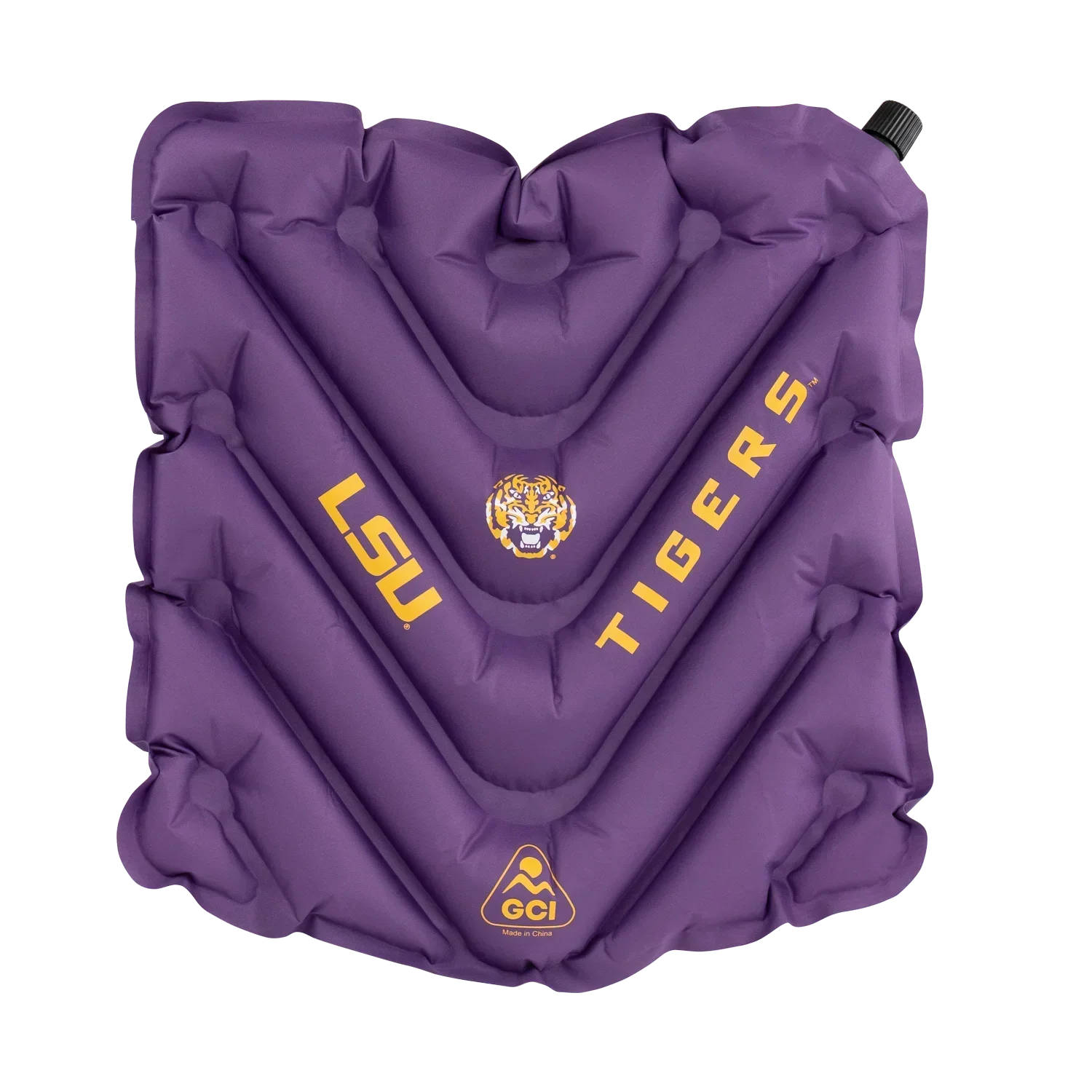 Ultra-Lightweight College V Seat Inflatable Stadium Cushion - LSU Tigers - Choice 762 - Ergonomic Portable Stadium Seat for Sports Events - Default Title