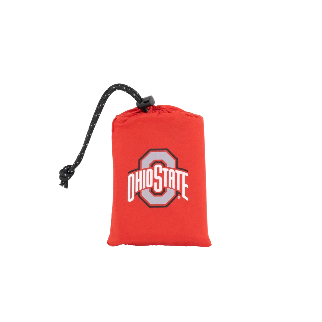 Ergonomic Back-Support College V Seat Inflatable Stadium Cushion - Ohio State Buckeyes - Choice 778 - Bleacher-Friendly Stadium Chair with Back Support Detail