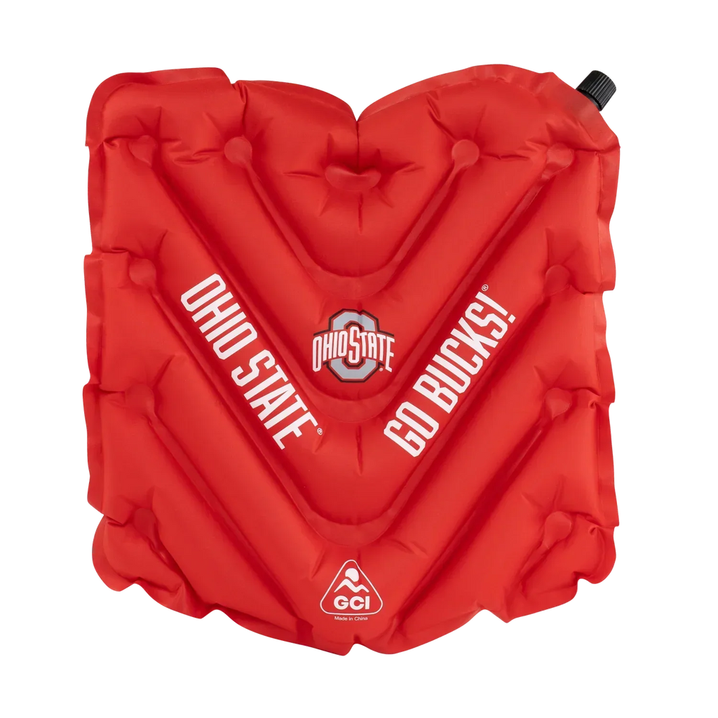 Ergonomic Back-Support College V Seat Inflatable Stadium Cushion - Ohio State Buckeyes - Choice 778 - Bleacher-Friendly Stadium Chair with Back Support - Default Title