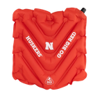 Secure-Hook College V Seat Inflatable Stadium Cushion - Nebraska Cornhuskers - Choice 277 - Lightweight Folding Bleacher Chair with Cushioning - Default Title