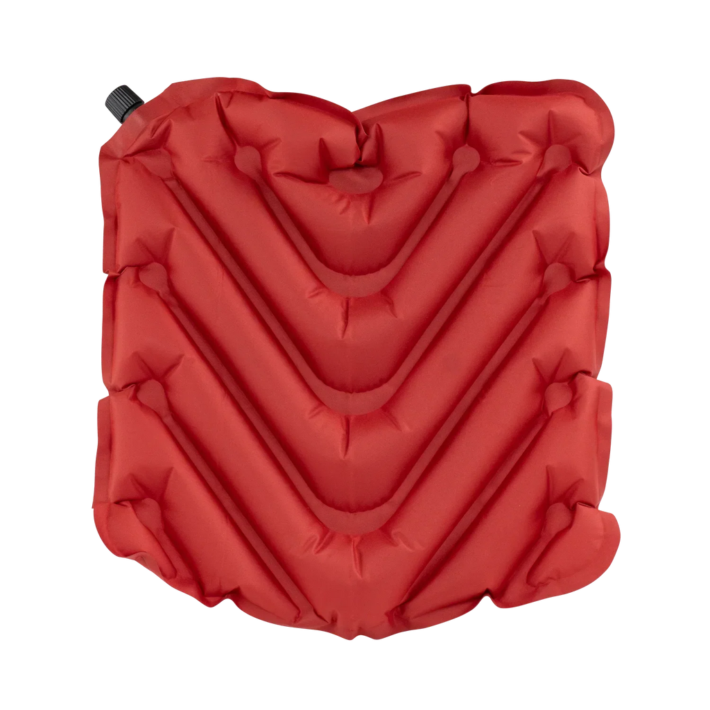 Secure-Hook College V Seat Inflatable Stadium Cushion - USC Trojans - Choice 523 - Grandstand Cushion Seat with Secure Under-Bench Hooks Detail