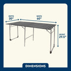 Slim-Fold Slim-Fold Table XL - Choice 651 - Multi-Functional Heavy-Duty Grilling Table Counter Detail