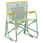 Patented Spring-Action Freestyle Rocker - Choice 711 - RoadTrip Rocker Smooth Motion Camp Chair - Green/Yellow