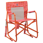 Patented Spring-Action Freestyle Rocker - Choice 711 - RoadTrip Rocker Smooth Motion Camp Chair - Pink/Orange