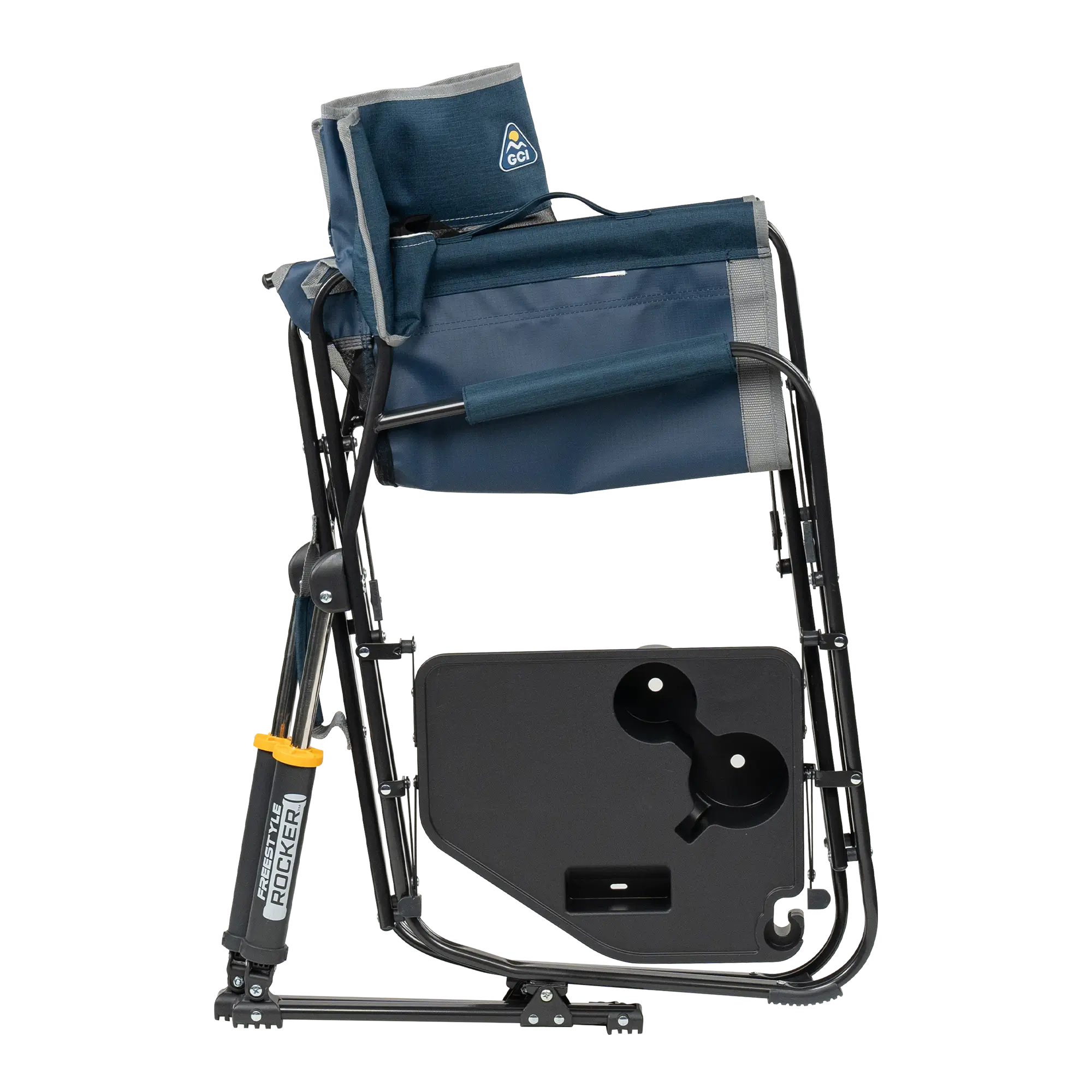 Smooth Motion Freestyle Rocker with Side Table - Choice 853 - RoadTrip Rocker Smooth Motion Camp Chair Detail