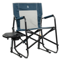 Smooth Motion Freestyle Rocker with Side Table - Choice 853 - RoadTrip Rocker Smooth Motion Camp Chair - Heathered Indigo