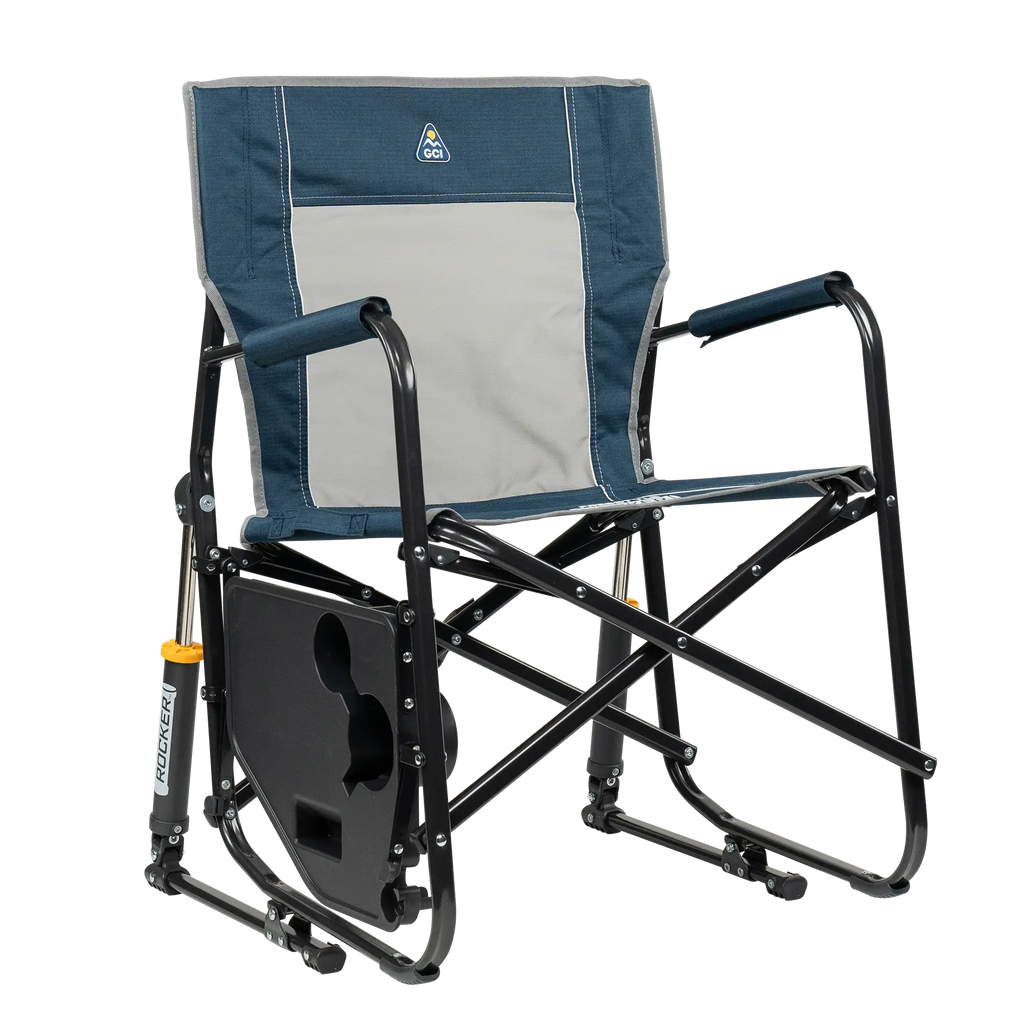 Smooth Motion Freestyle Rocker with Side Table - Choice 853 - RoadTrip Rocker Smooth Motion Camp Chair Detail