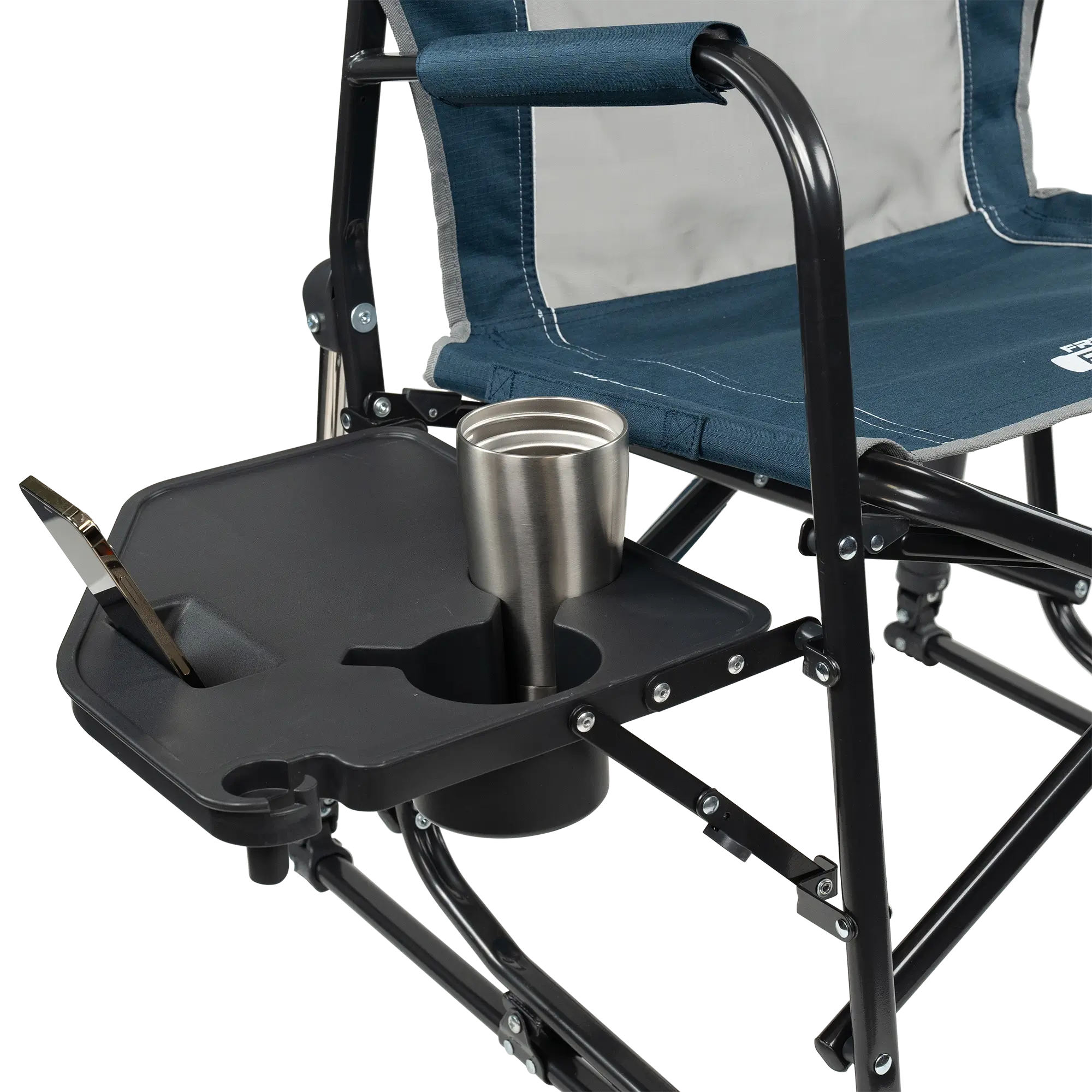 Smooth Motion Freestyle Rocker with Side Table - Choice 853 - RoadTrip Rocker Smooth Motion Camp Chair Detail