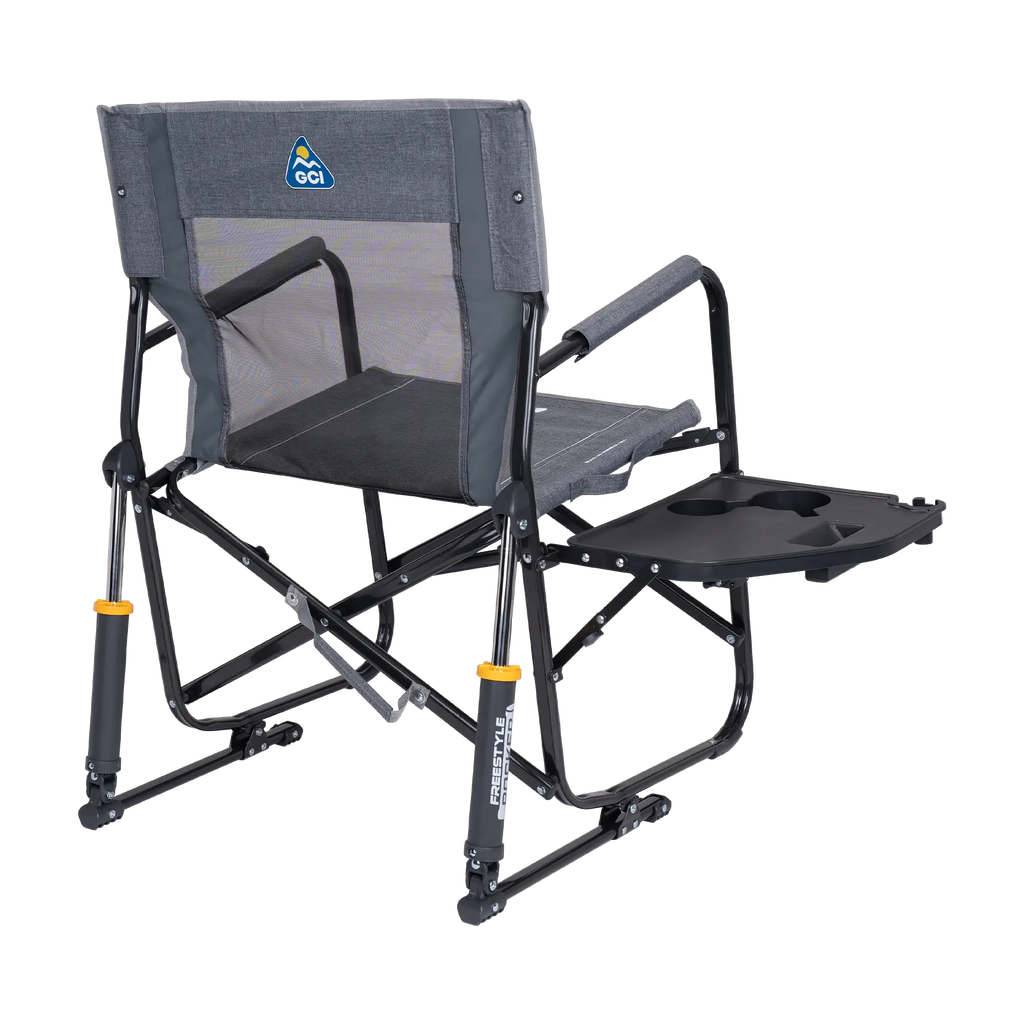 Smooth Motion Freestyle Rocker with Side Table - Choice 853 - RoadTrip Rocker Smooth Motion Camp Chair Detail