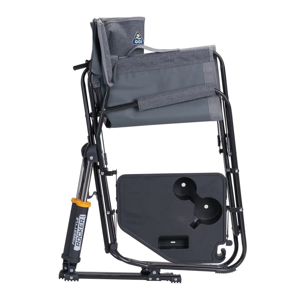 Smooth Motion Freestyle Rocker with Side Table - Choice 853 - RoadTrip Rocker Smooth Motion Camp Chair Detail