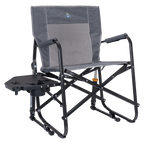 Smooth Motion Freestyle Rocker with Side Table - Choice 853 - RoadTrip Rocker Smooth Motion Camp Chair - Heathered Pewter