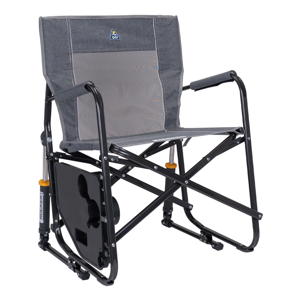 Smooth Motion Freestyle Rocker with Side Table - Choice 853 - RoadTrip Rocker Smooth Motion Camp Chair Detail