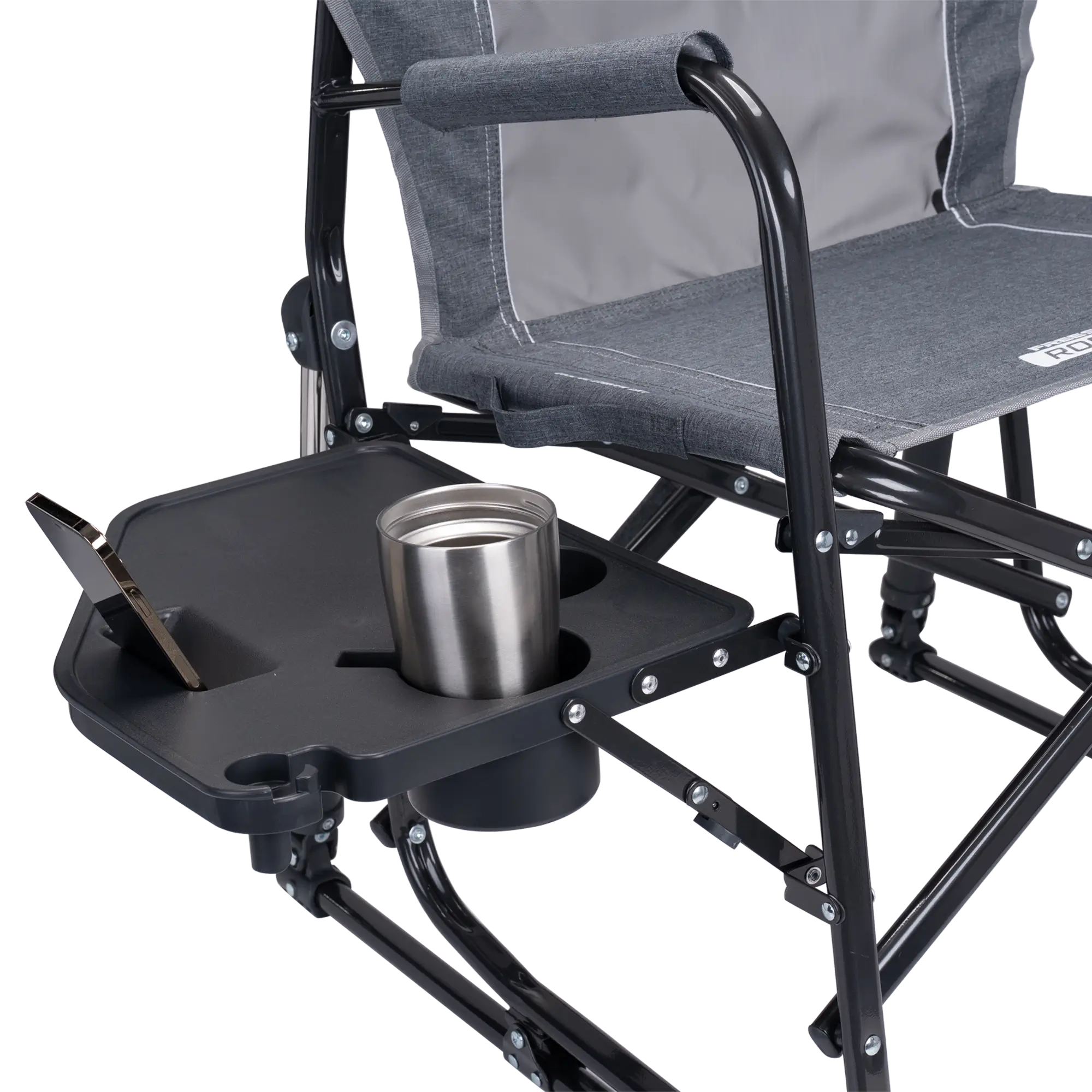 Smooth Motion Freestyle Rocker with Side Table - Choice 853 - RoadTrip Rocker Smooth Motion Camp Chair Detail