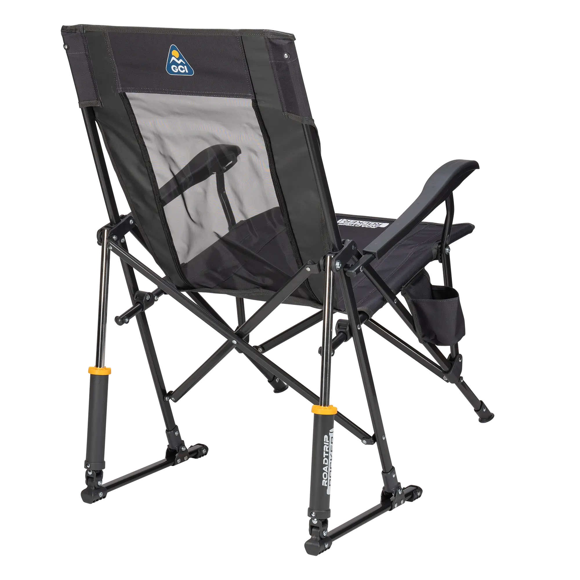 Heavy-Duty Freestyle RoadTrip Rocker - Choice 855 - Heavy-Duty Kickback Rocker with Beverage Holder Detail