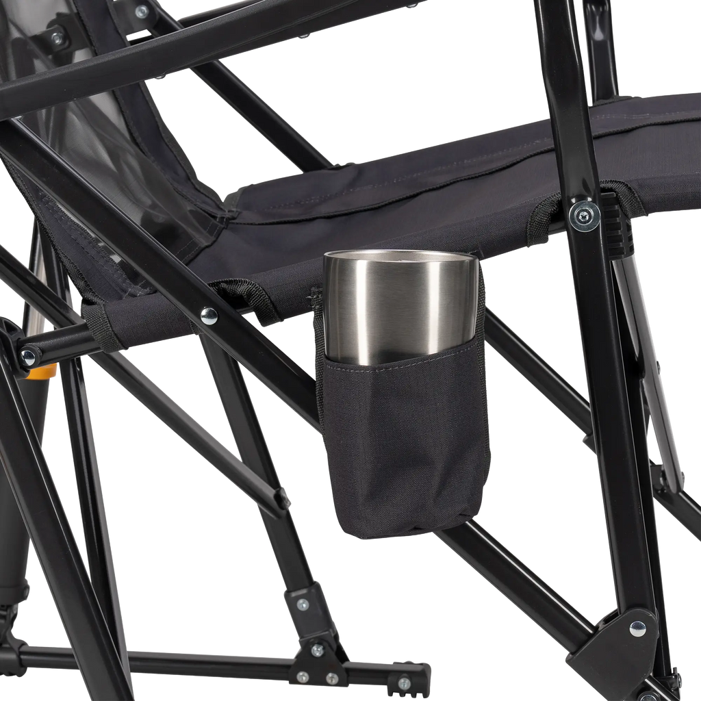 Heavy-Duty Freestyle RoadTrip Rocker - Choice 855 - Heavy-Duty Kickback Rocker with Beverage Holder Detail