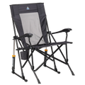 Heavy-Duty Freestyle RoadTrip Rocker - Choice 855 - Heavy-Duty Kickback Rocker with Beverage Holder - Dark Charcoal