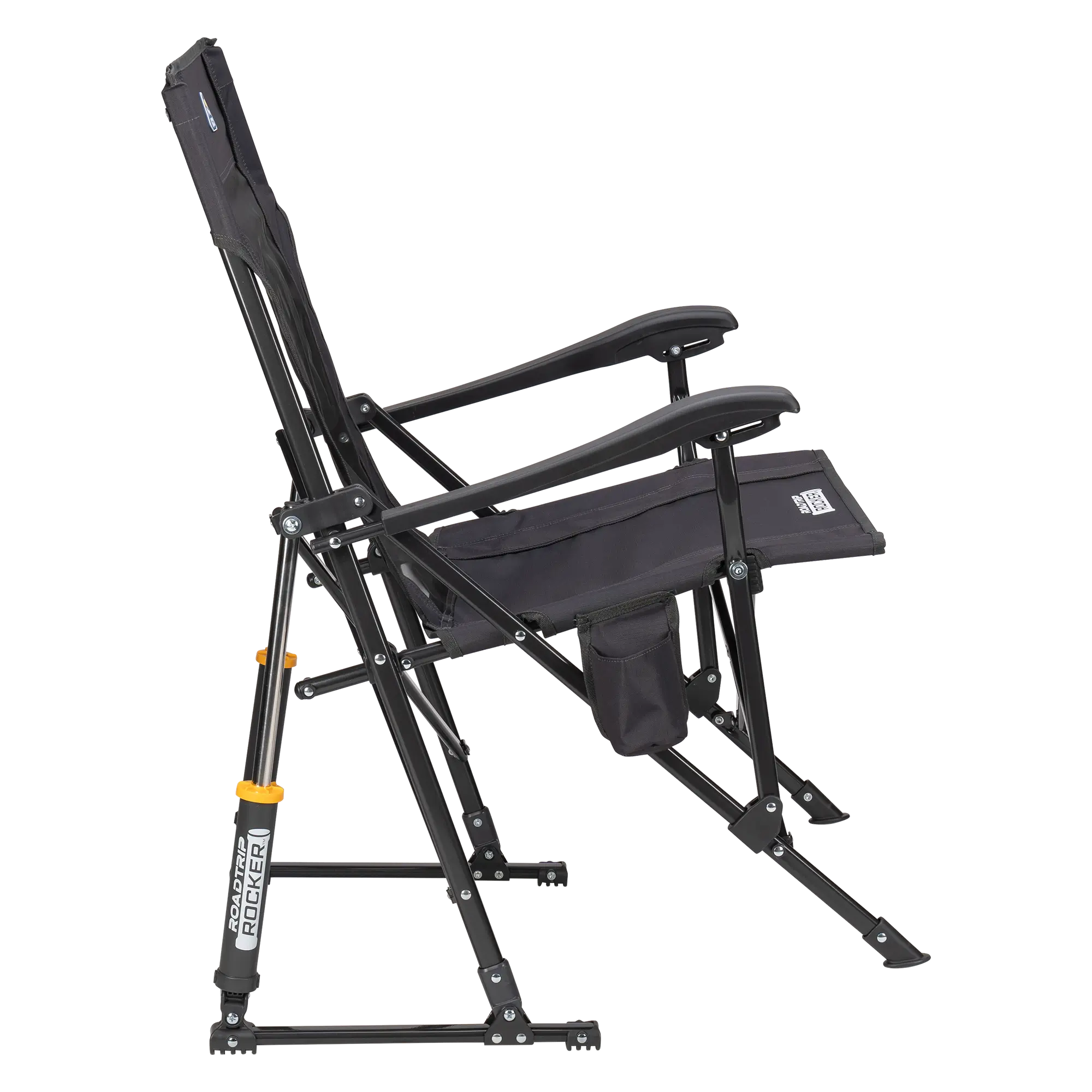 Heavy-Duty Freestyle RoadTrip Rocker - Choice 855 - Heavy-Duty Kickback Rocker with Beverage Holder Detail