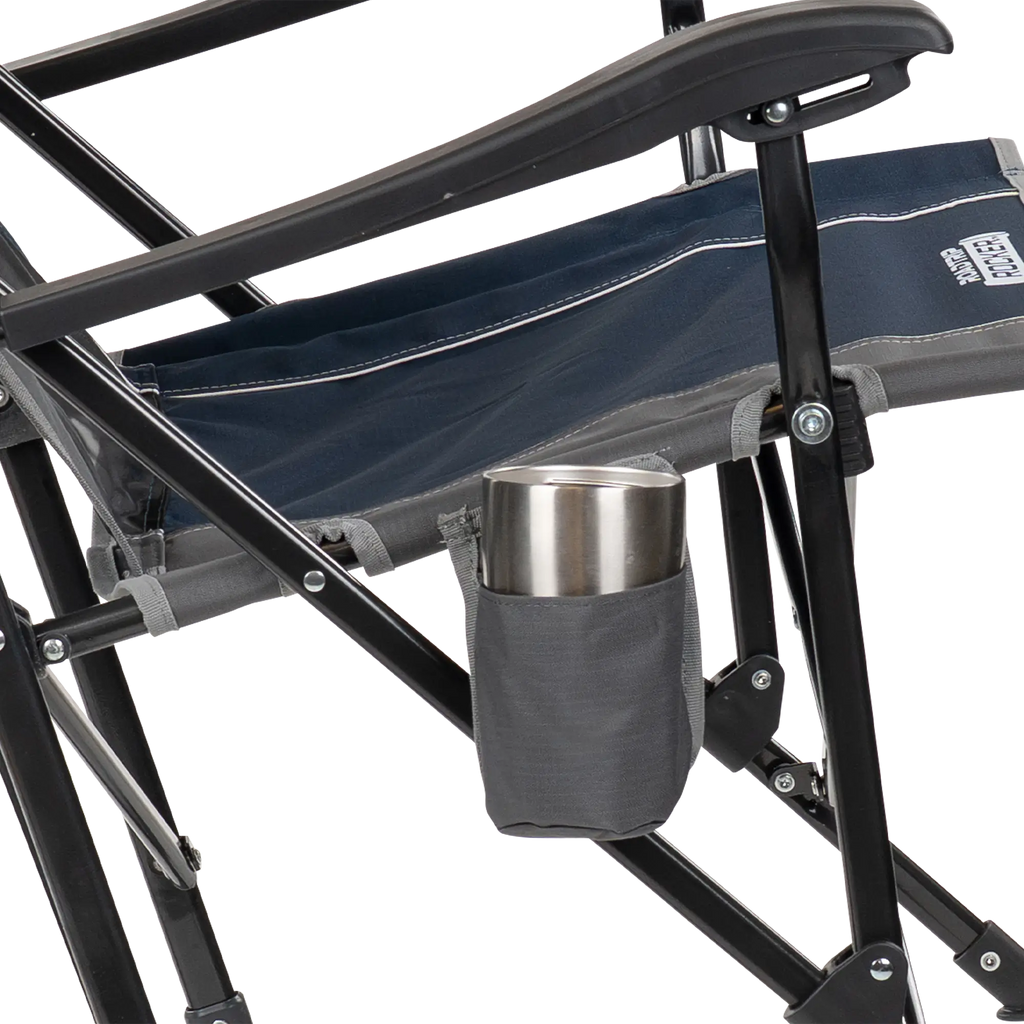 Heavy-Duty Freestyle RoadTrip Rocker - Choice 855 - Heavy-Duty Kickback Rocker with Beverage Holder Detail