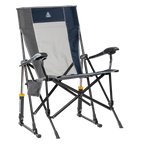 Heavy-Duty Freestyle RoadTrip Rocker - Choice 855 - Heavy-Duty Kickback Rocker with Beverage Holder - Indigo