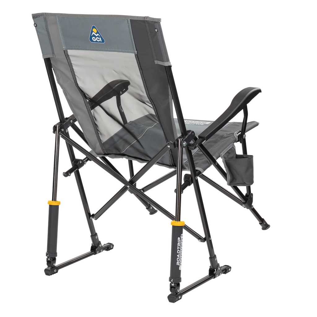 Heavy-Duty Freestyle RoadTrip Rocker - Choice 855 - Heavy-Duty Kickback Rocker with Beverage Holder Detail