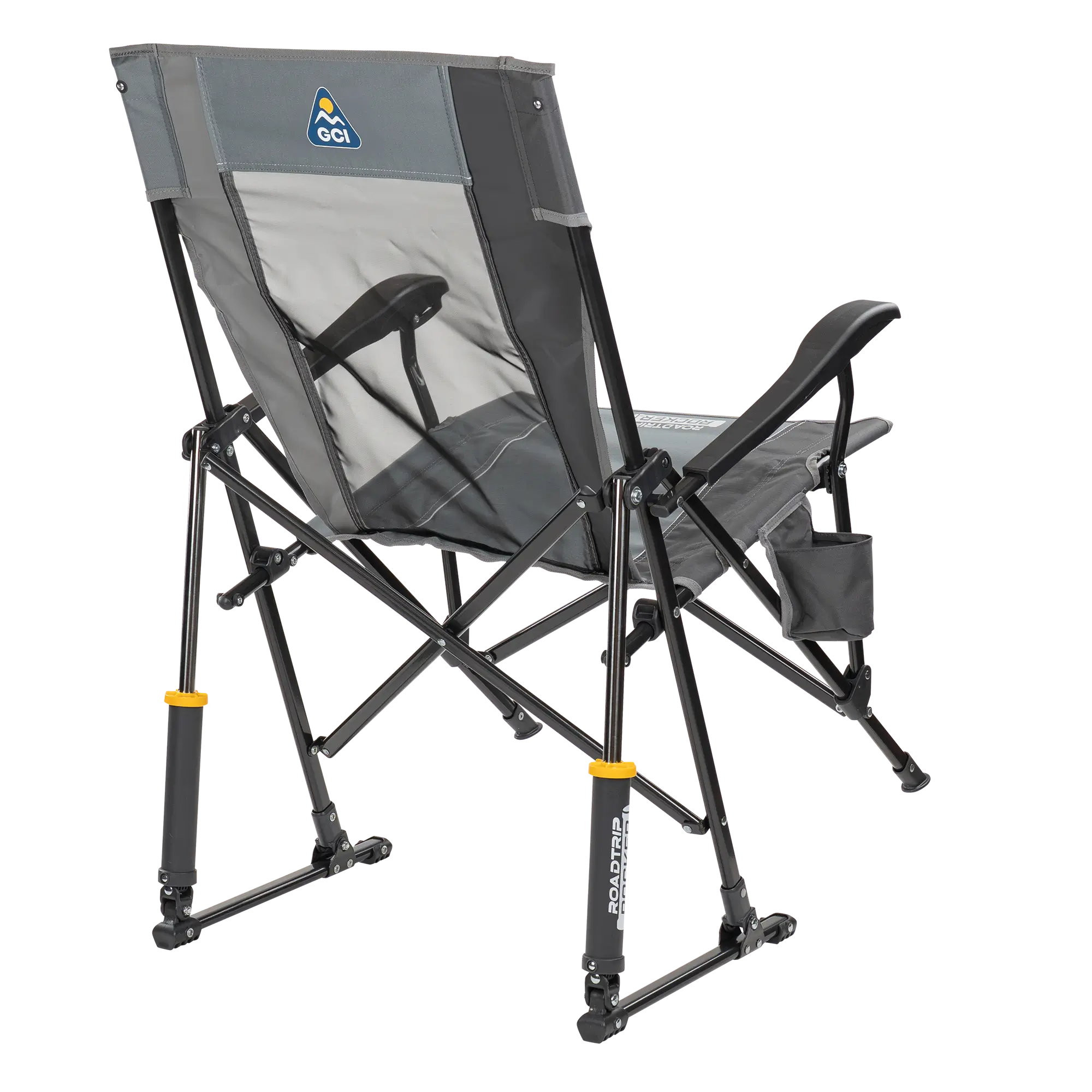 Heavy-Duty Freestyle RoadTrip Rocker - Choice 855 - Heavy-Duty Kickback Rocker with Beverage Holder Detail