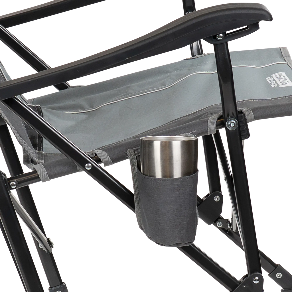 Heavy-Duty Freestyle RoadTrip Rocker - Choice 855 - Heavy-Duty Kickback Rocker with Beverage Holder Detail