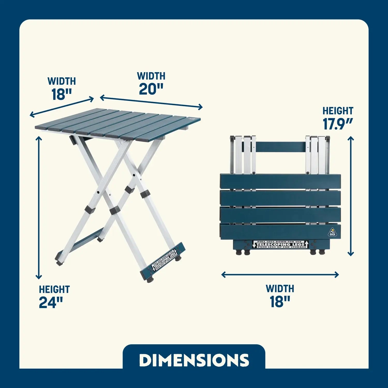 Heavy-Duty Grilling Compact Camp Table 20 - Choice 513 - Multi-Functional Heavy-Duty Grilling Table Counter Detail