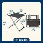 Portable Staging Compact Camp Table 25 - Choice 214 - Multi-Functional Heavy-Duty Grilling Table Counter Detail