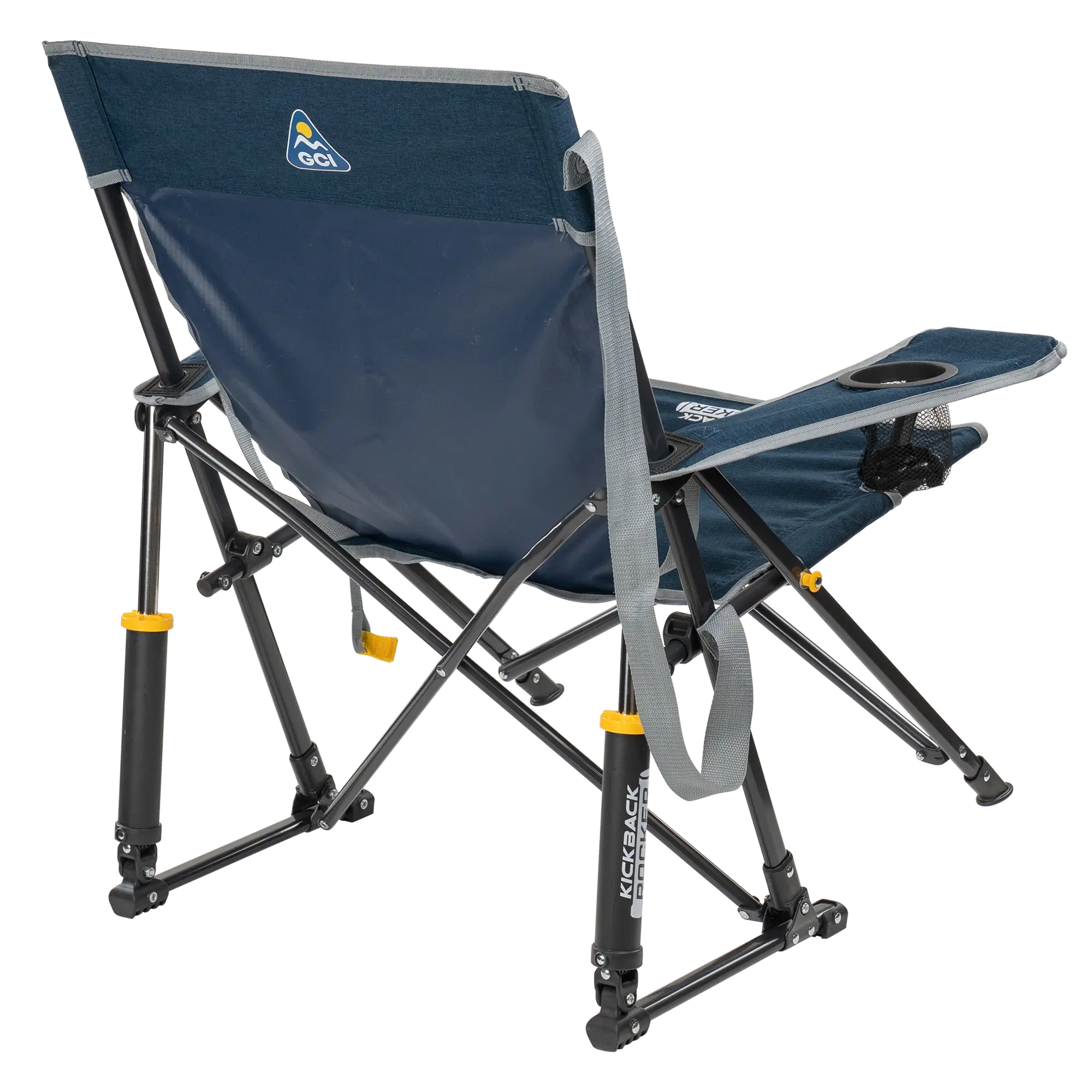 Patented Spring-Action Kickback Rocker - Choice 345 - Patented Spring-Action Rocking Chair for Camping Detail