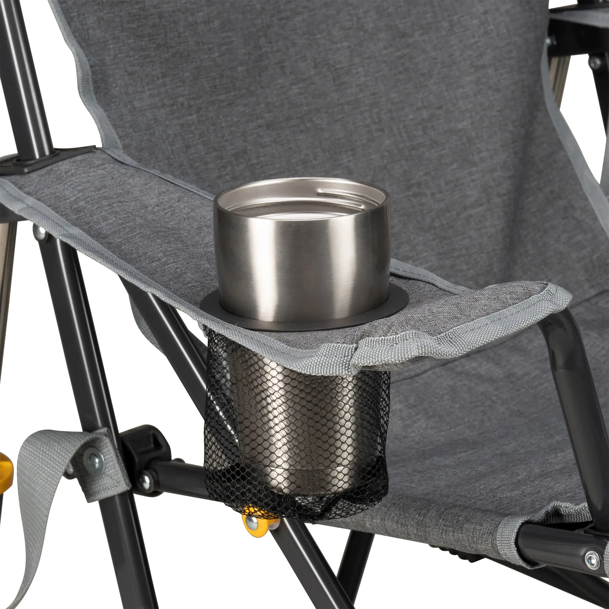 Patented Spring-Action Kickback Rocker - Choice 345 - Patented Spring-Action Rocking Chair for Camping Detail