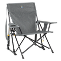 Patented Spring-Action Kickback Rocker - Choice 345 - Patented Spring-Action Rocking Chair for Camping - Heathered Pewter