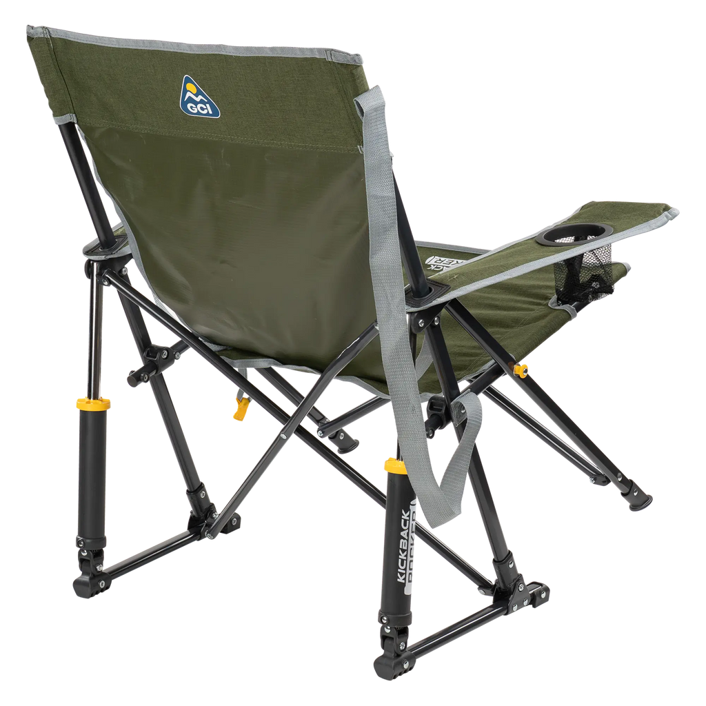 Patented Spring-Action Kickback Rocker - Choice 345 - Patented Spring-Action Rocking Chair for Camping Detail