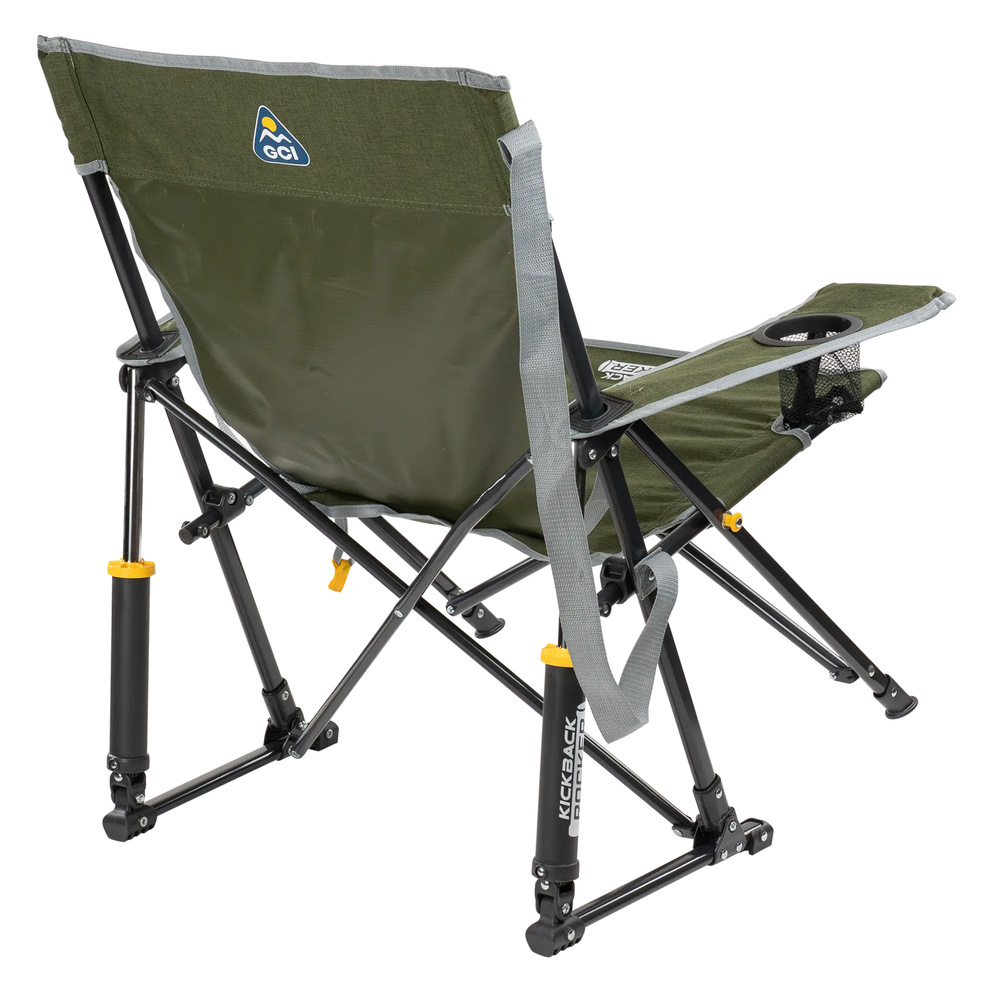 Patented Spring-Action Kickback Rocker - Choice 345 - Patented Spring-Action Rocking Chair for Camping Detail