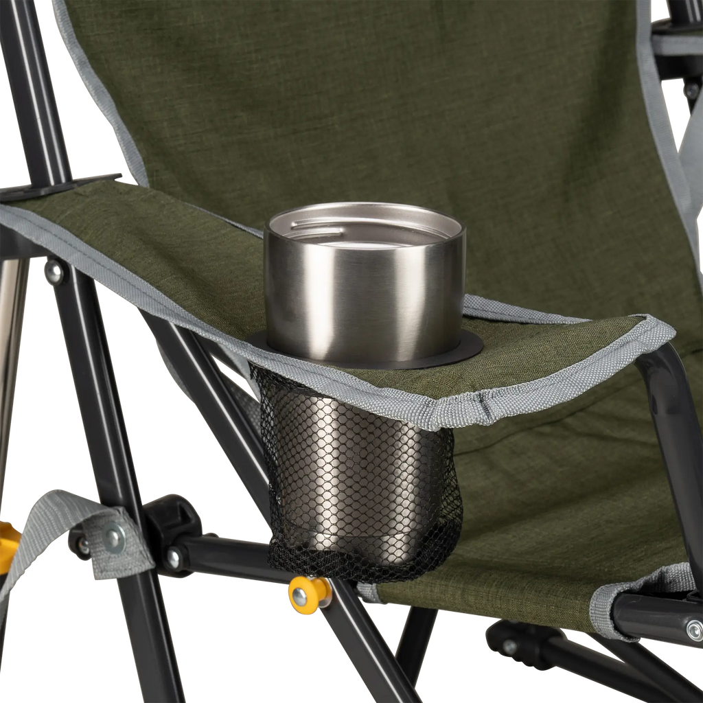 Patented Spring-Action Kickback Rocker - Choice 345 - Patented Spring-Action Rocking Chair for Camping Detail