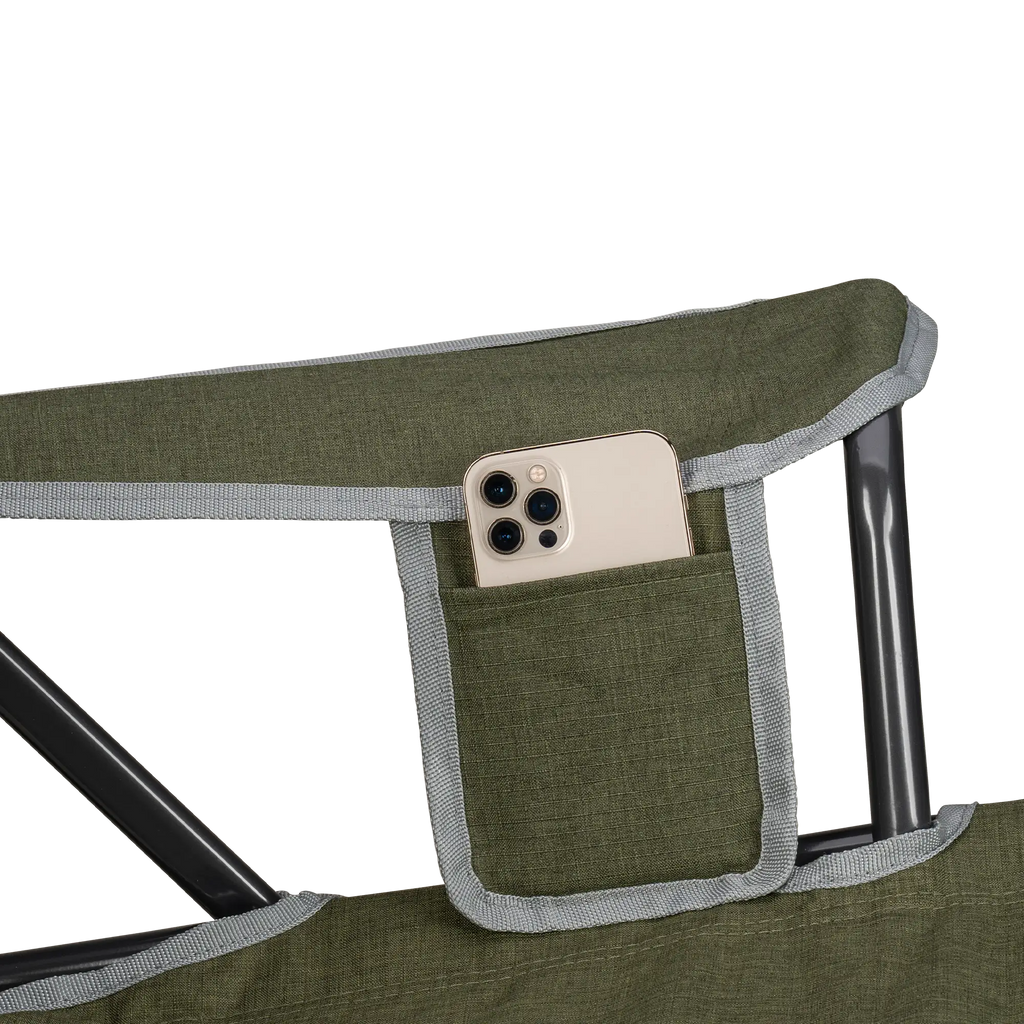 Patented Spring-Action Kickback Rocker - Choice 345 - Patented Spring-Action Rocking Chair for Camping Detail