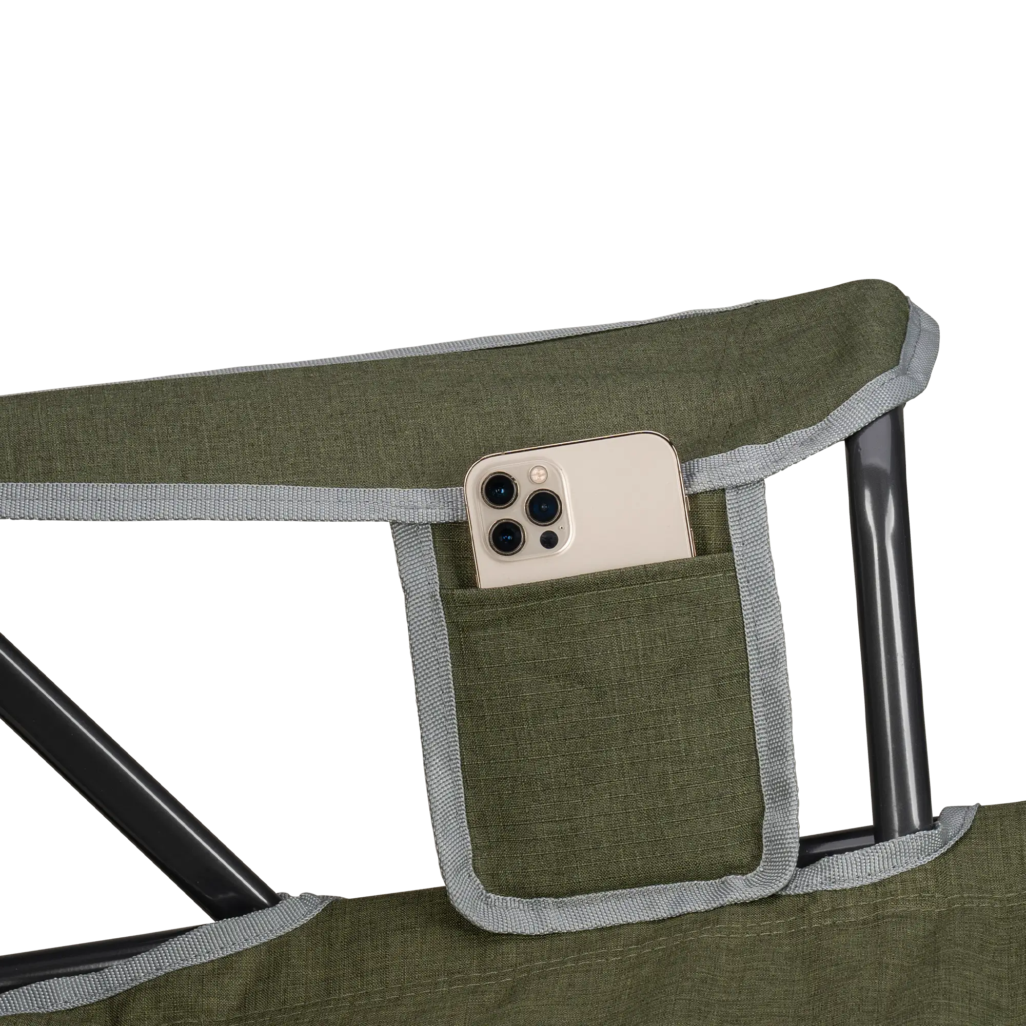Patented Spring-Action Kickback Rocker - Choice 345 - Patented Spring-Action Rocking Chair for Camping Detail