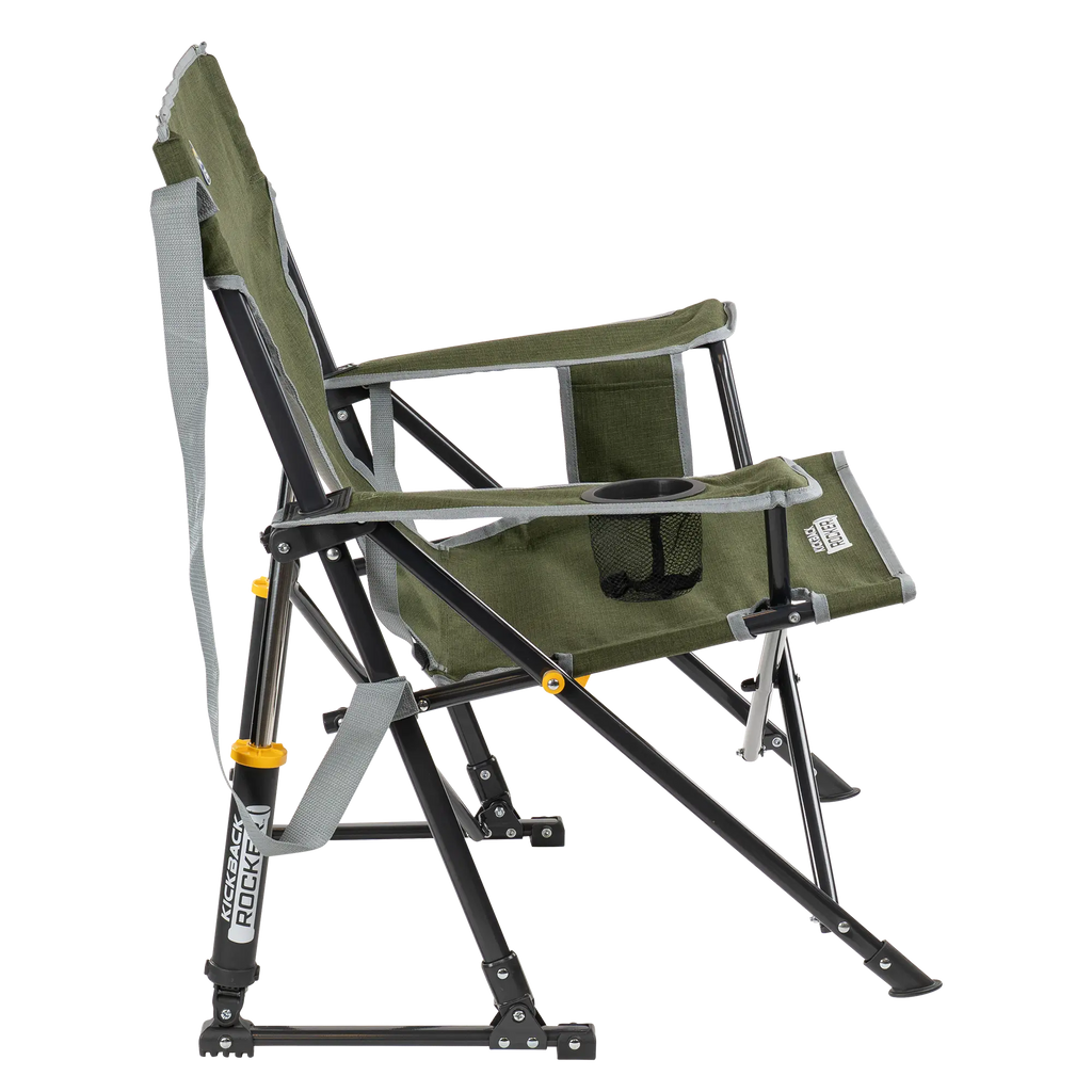 Patented Spring-Action Kickback Rocker - Choice 345 - Patented Spring-Action Rocking Chair for Camping Detail
