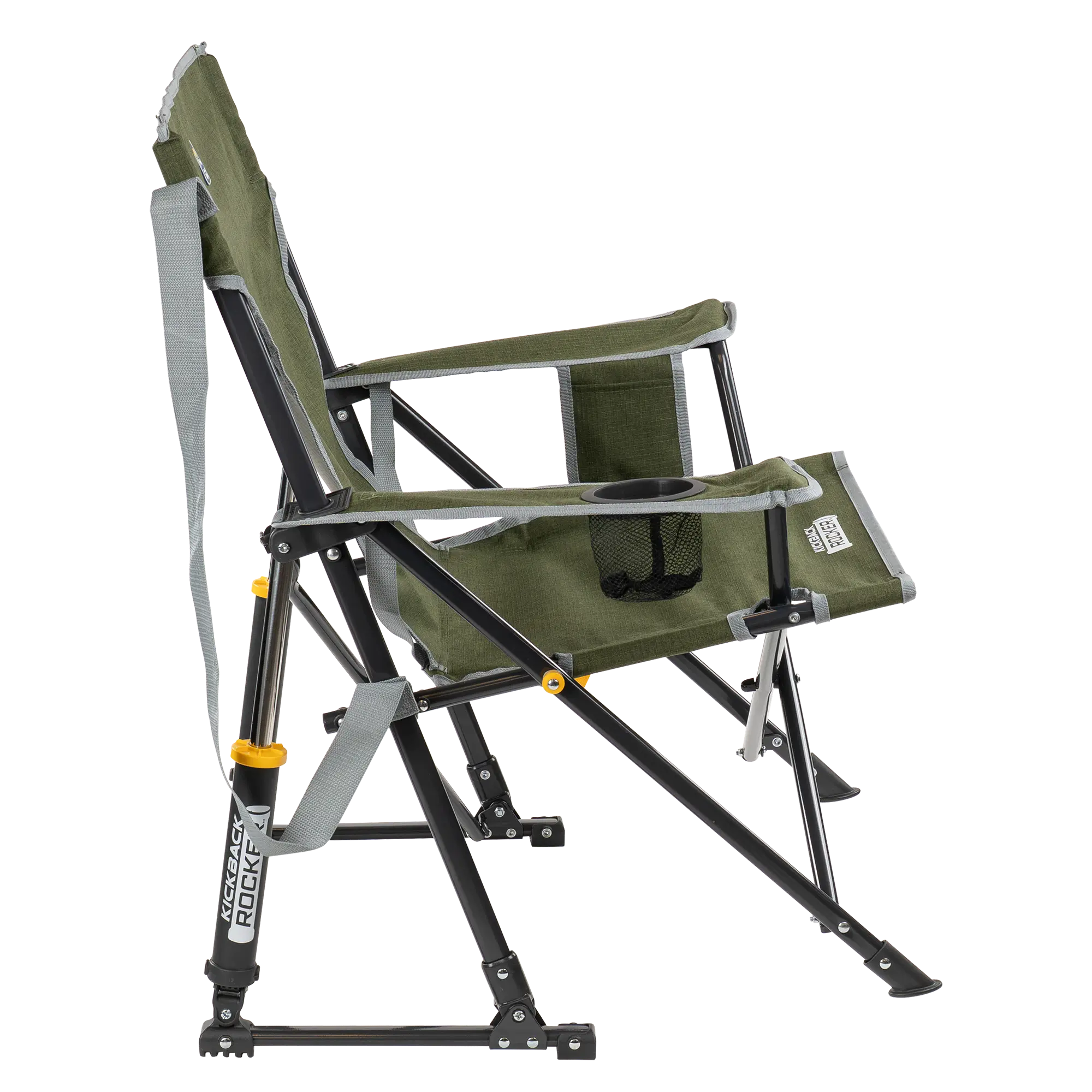 Patented Spring-Action Kickback Rocker - Choice 345 - Patented Spring-Action Rocking Chair for Camping Detail
