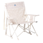 Patented Spring-Action Kickback Rocker - Choice 345 - Patented Spring-Action Rocking Chair for Camping - Soft Neutral Leaf