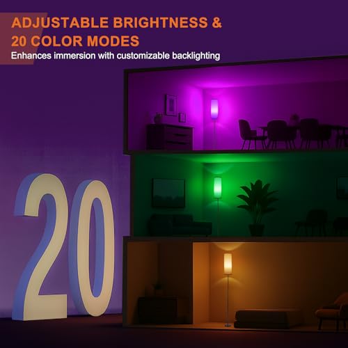 Modern FRIDEKO HOME Floor Lamp, 9W 800LM Color Changing Set
