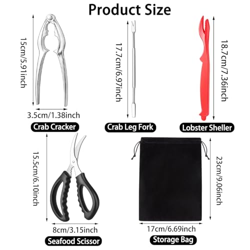 Minimalist suoundey Seafood Cracker Tool Set With Lobster Sheller Stainless